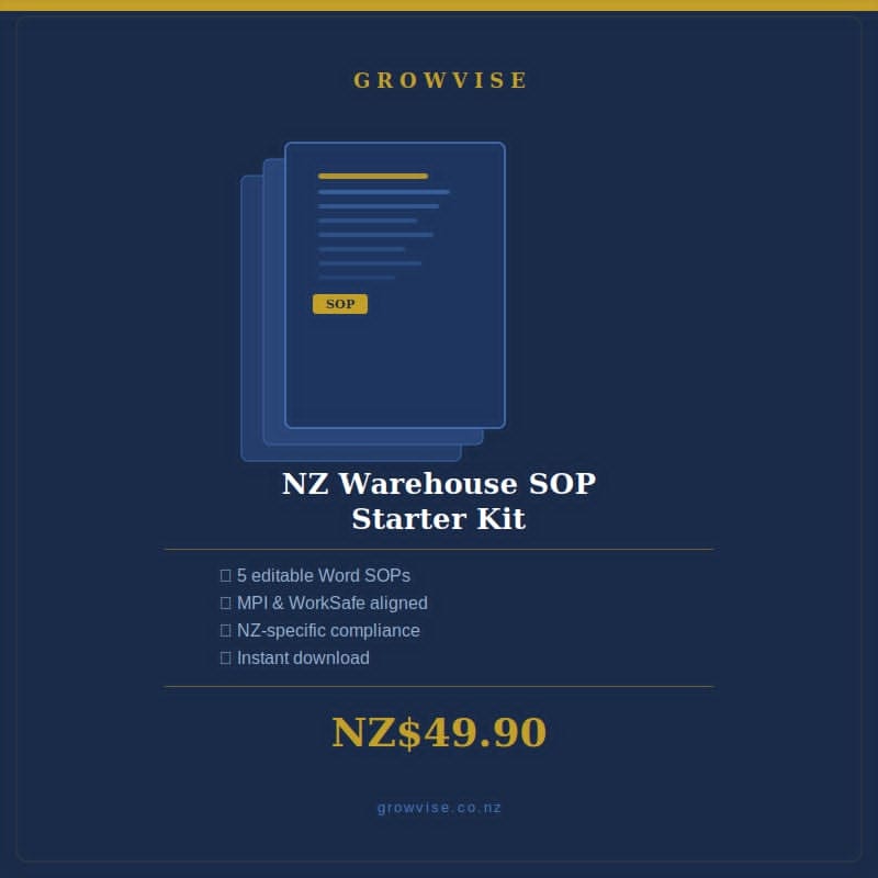 NZ Warehouse SOP Starter Kit